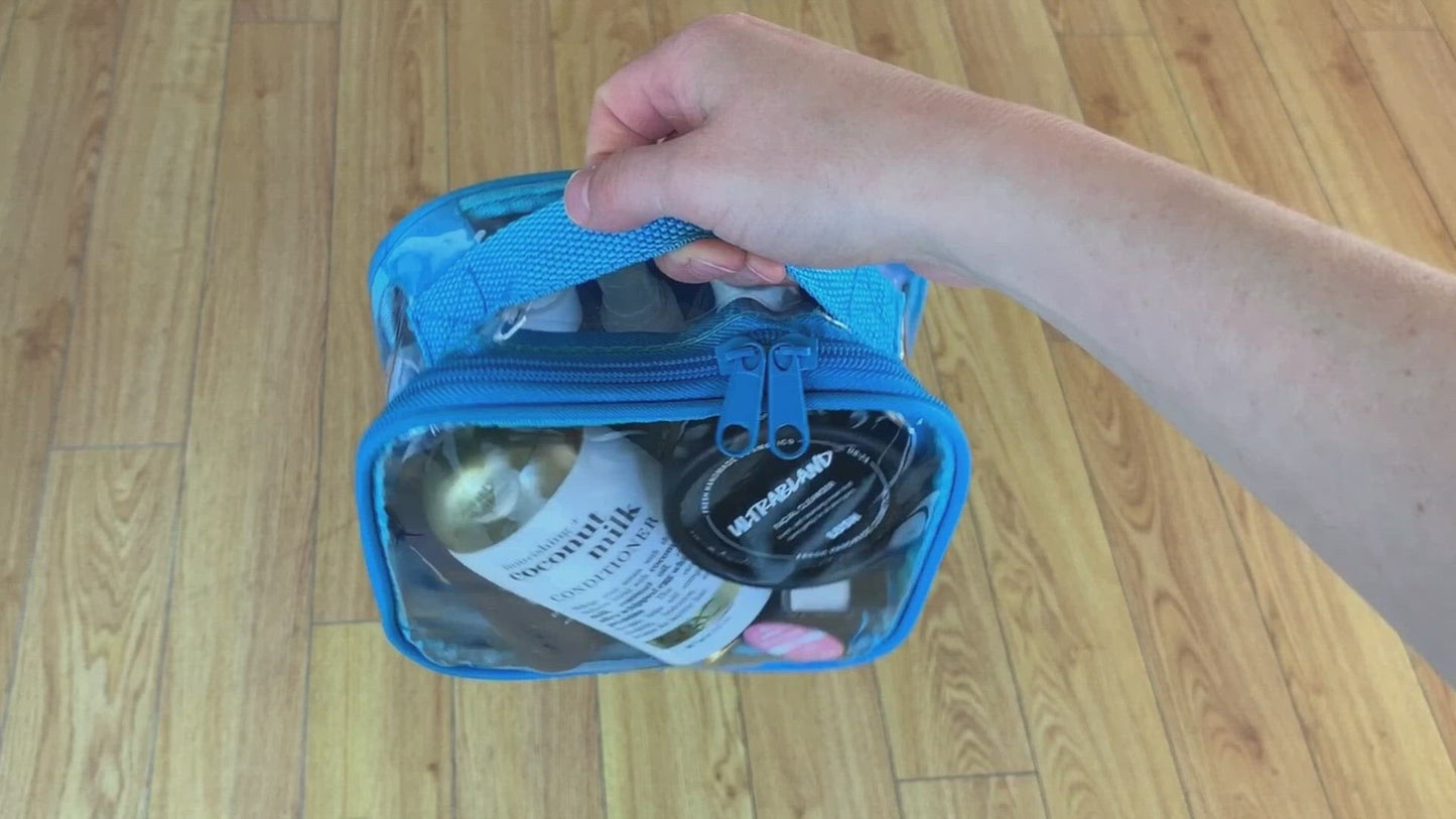 TSA Approved Clear Toiletry Bag - Quart Size 3-1-1 Liquids Toiletries