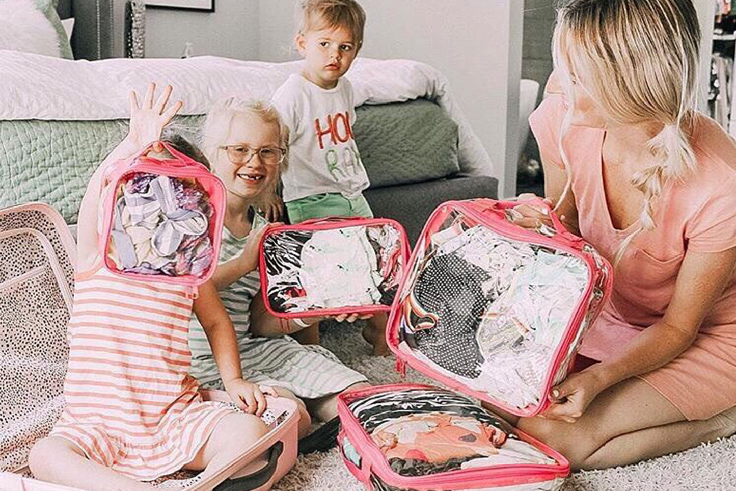 Clear Packing Cubes and Travel Accessories (14PC Set) - VARIANT