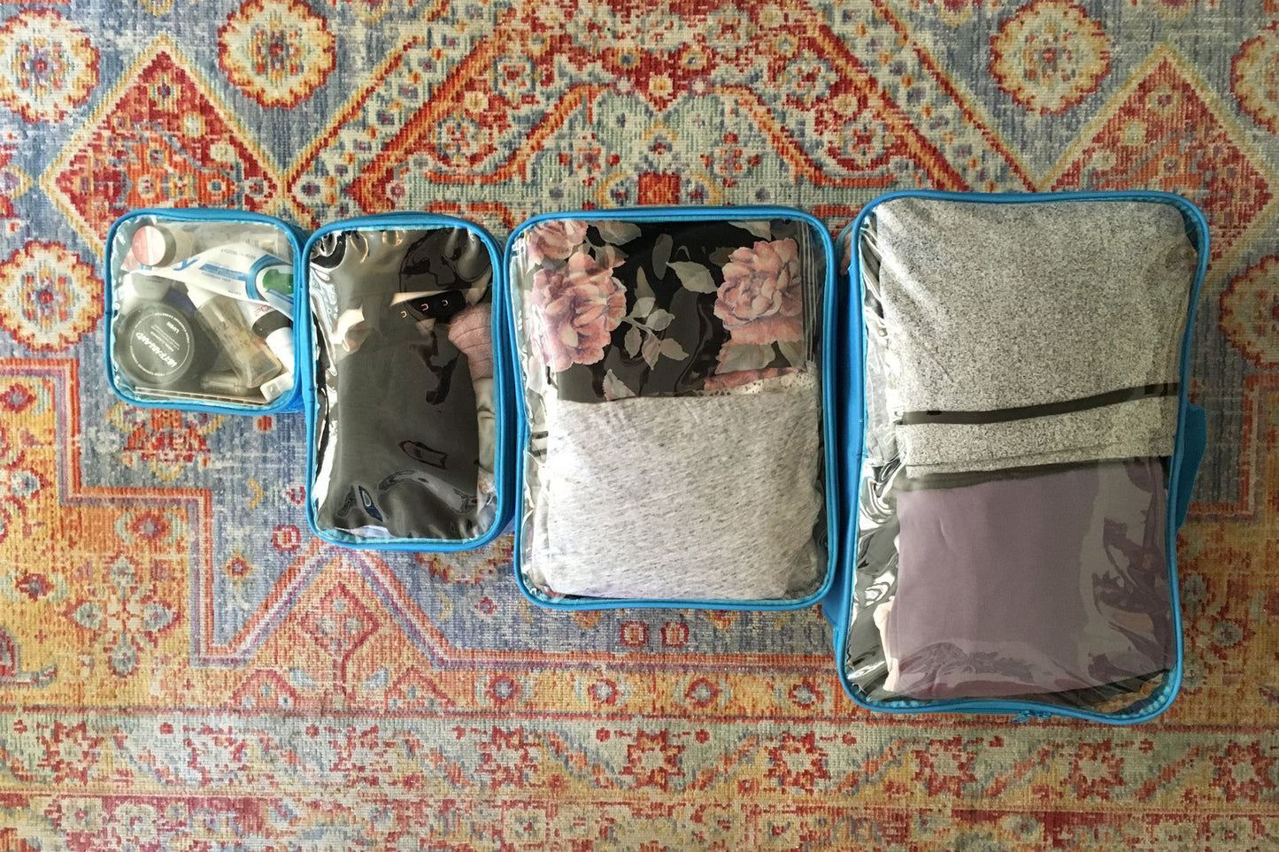 Large Packing Cube for Travel - Clear Suitcase Organizer Pouch