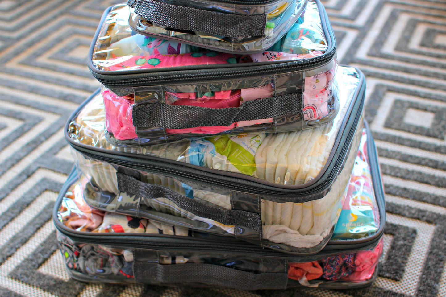Clear Packing Cubes and Travel Accessories (14PC Set) - VARIANT