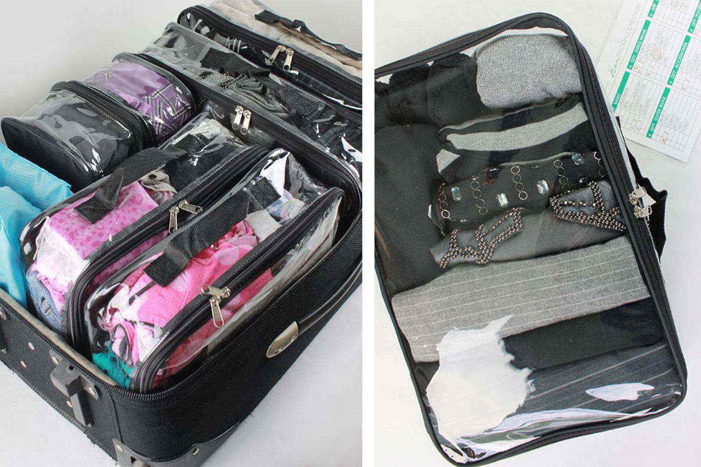 Large Packing Cube for Travel - Clear Suitcase Organizer Pouch