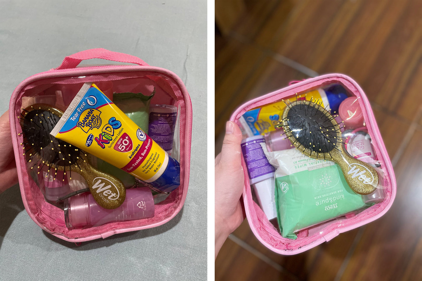 TSA Approved Clear Toiletry Bag - Quart Size 3-1-1 Liquids Toiletries