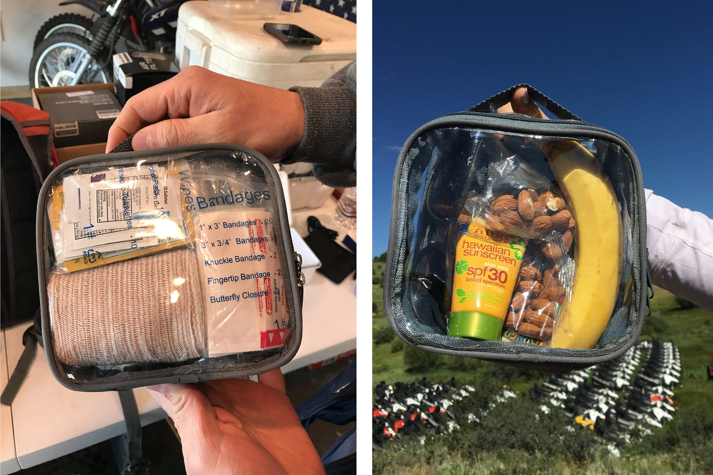 TSA Approved Clear Toiletry Bag - Quart Size 3-1-1 Liquids Toiletries