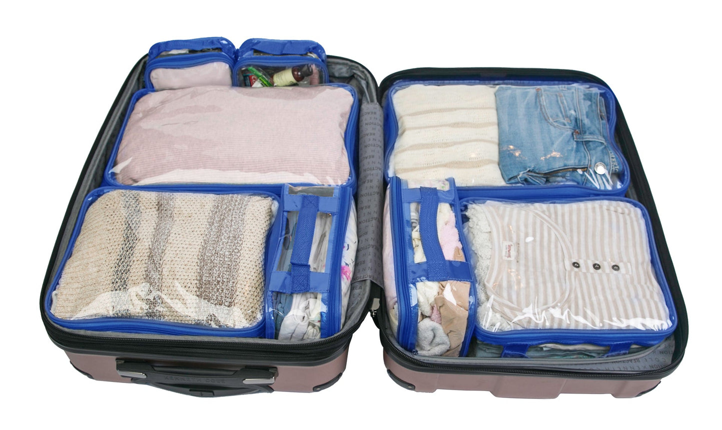 Clear Packing Cubes and Travel Accessories (14PC Set) - VARIANT