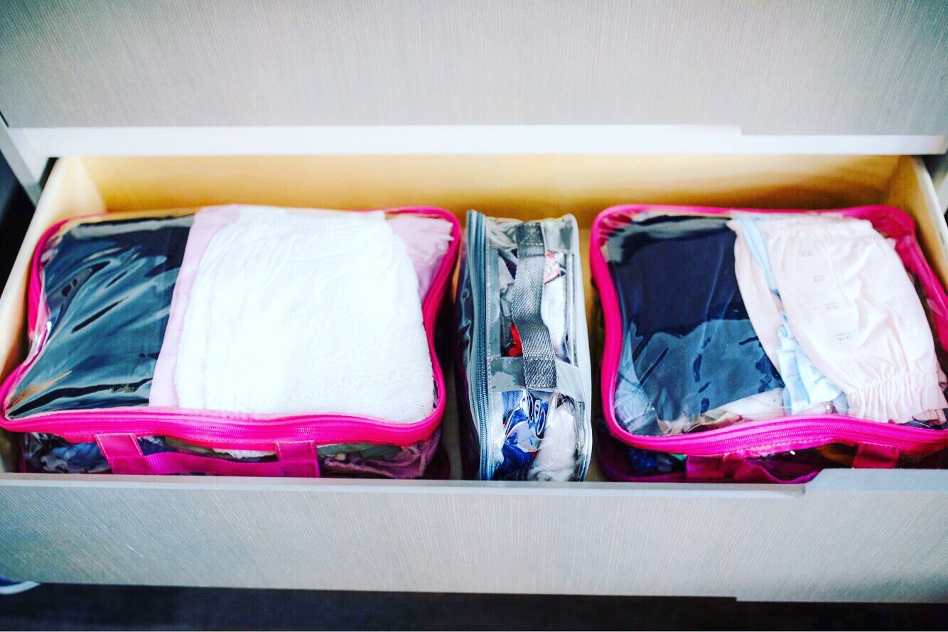Large Packing Cube for Travel - Clear Suitcase Organizer Pouch