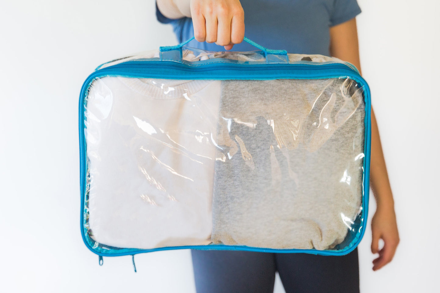 Large Packing Cube for Travel - Clear Suitcase Organizer Pouch