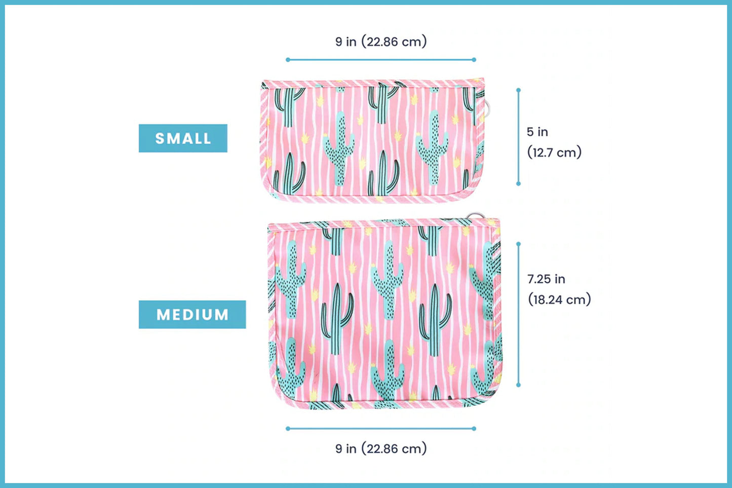 Clear Zipper Pouches (Set of 2)