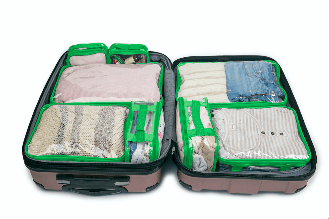 Clear Packing Cubes and Travel Accessories (14PC Set) - VARIANT