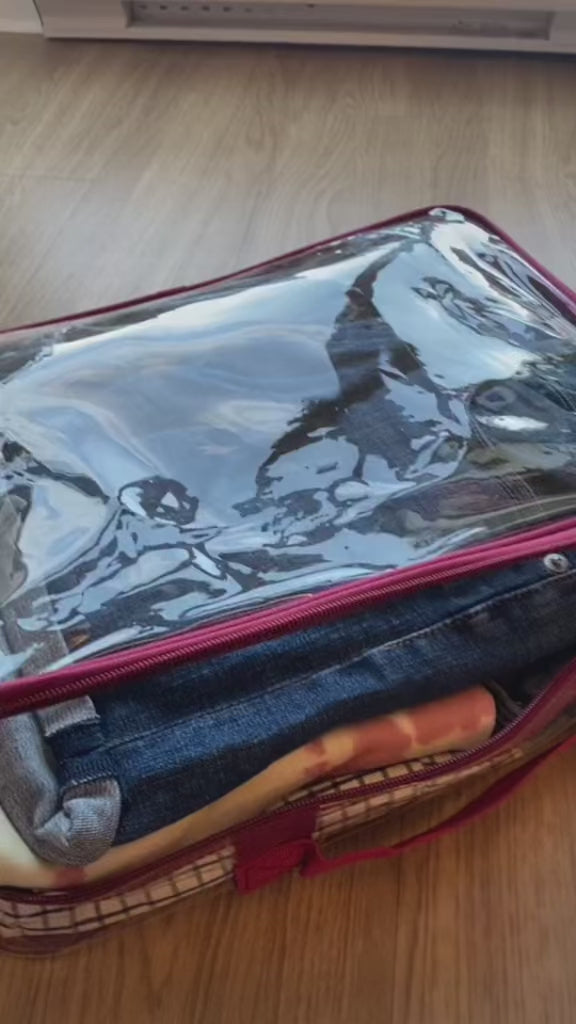 Large Packing Cube for Travel - Clear Suitcase Organizer Pouch