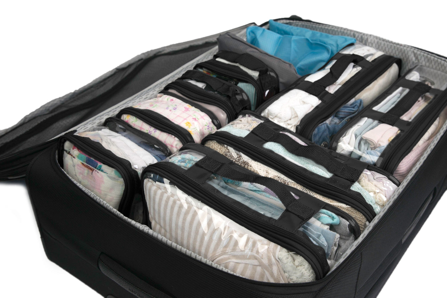 Clear Packing Cubes and Travel Accessories (14PC Set) - VARIANT