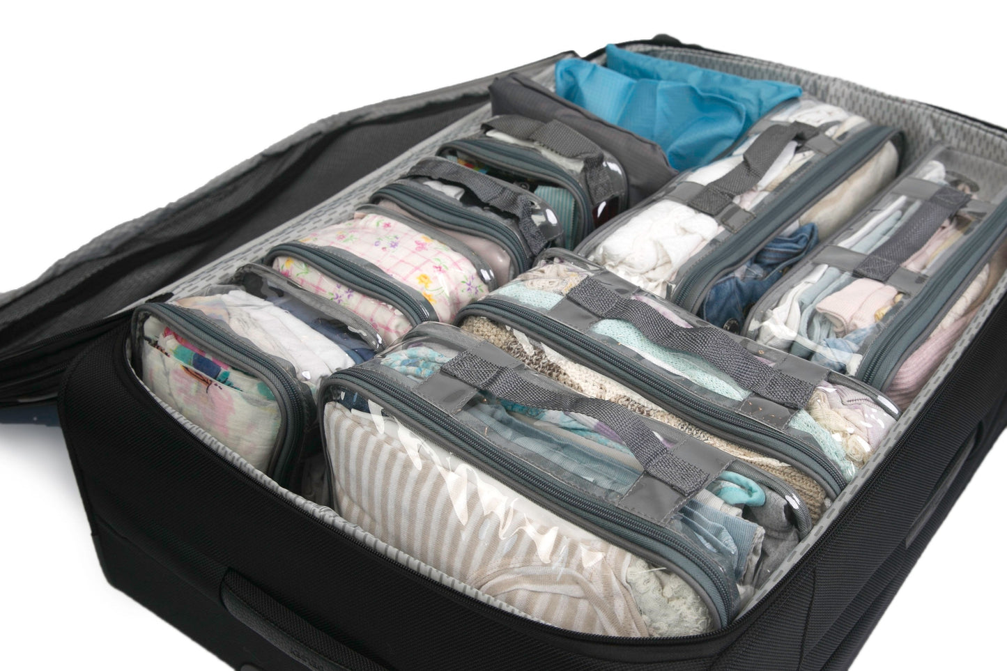 Clear Packing Cubes and Travel Accessories (14PC Set) - VARIANT